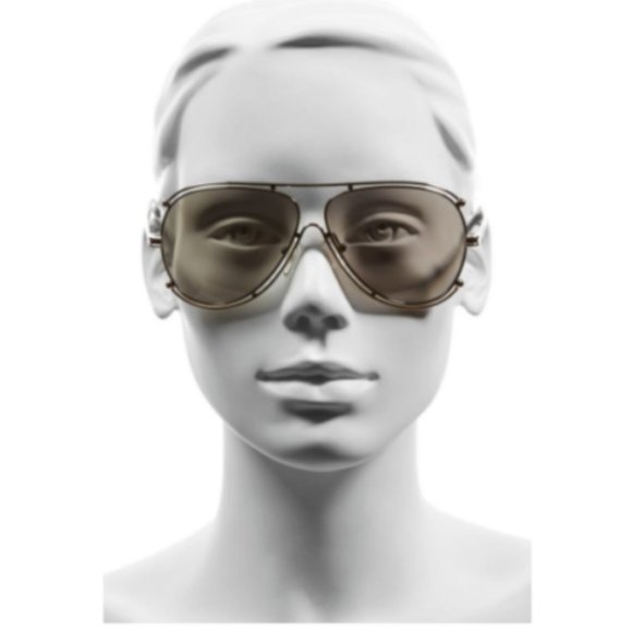 ICONIC Chloe ISIDORA 61mm Aviator Sunglasses Gradient Grey MSRP$420 RARE FIND main image 11